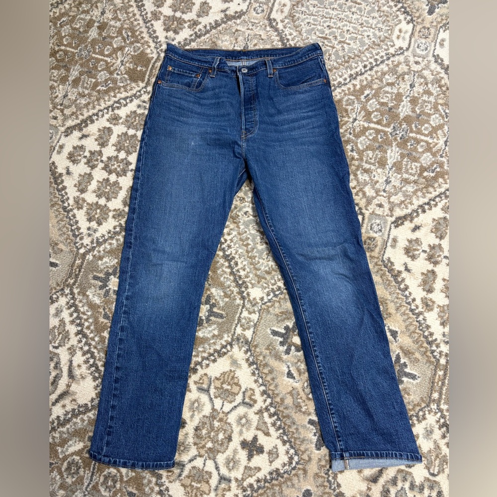 Levi's Men's Straight Jeans in Deep Blue